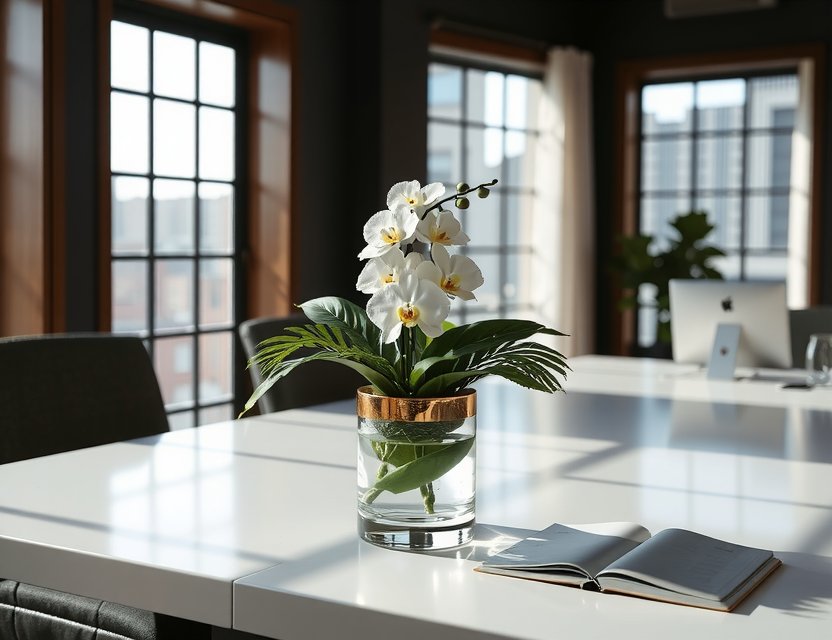 Corporate Impressions - Sophisticated white orchids for business settings